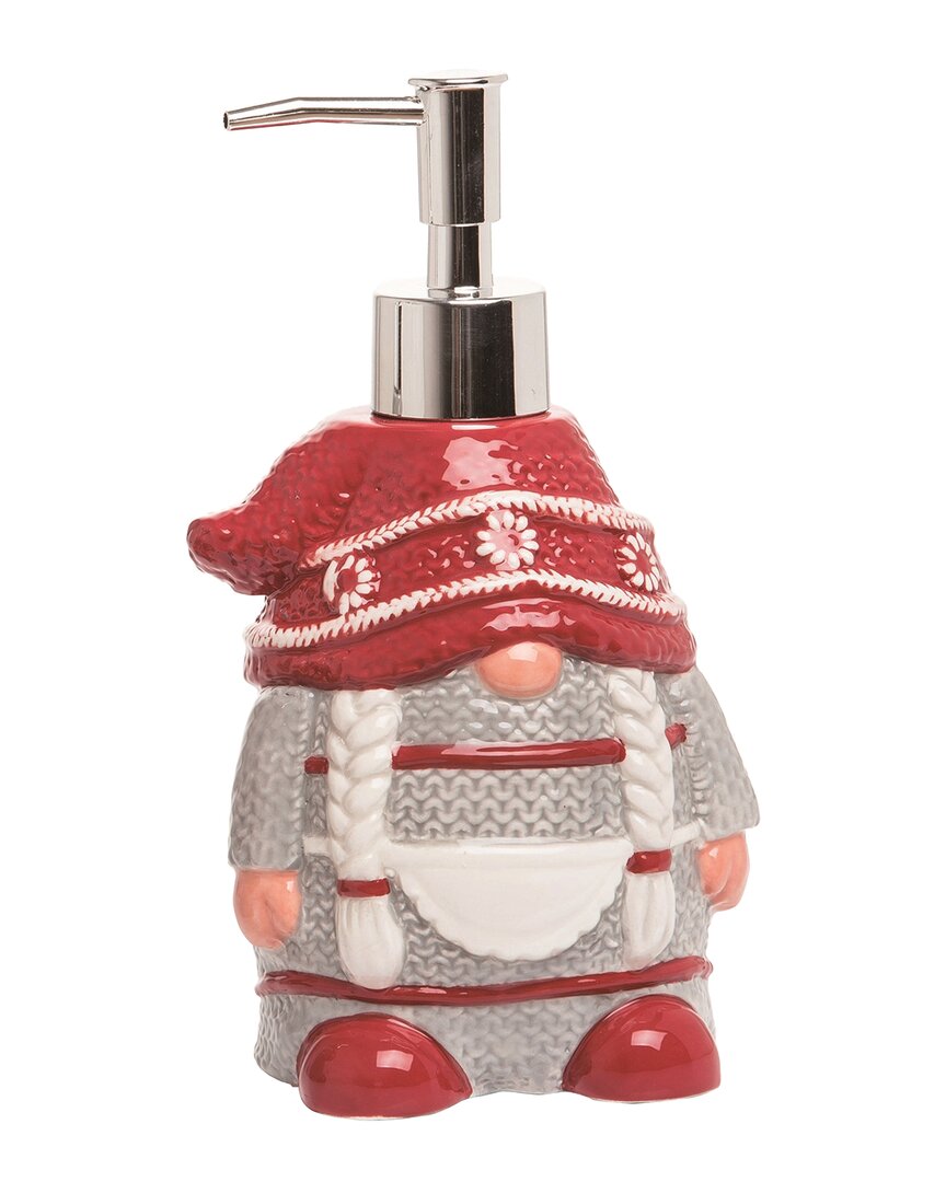 Shop Transpac Dolomite 7in Multicolor Christmas Mrs. Gnome Soap Dispenser