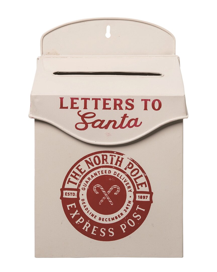 Shop Transpac Resin 12in Multicolor Christmas Letters To Santa Mailbox