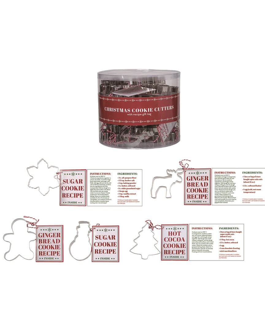 Shop Transpac Set Of 30 Metal 9in Multicolor Christmas Cookie Cutters In Packaging