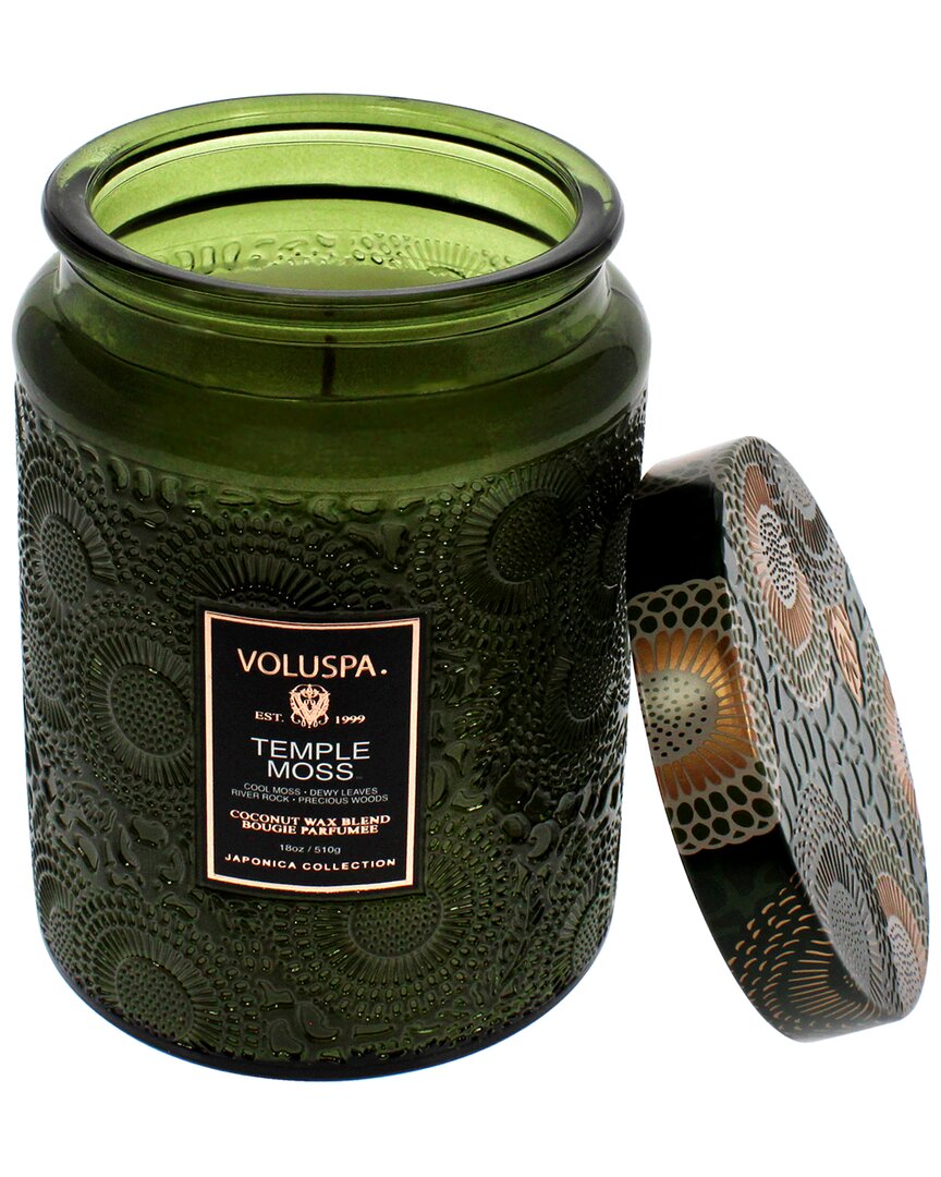Voluspa Temple Moss Large Jar Candle, 18 Oz.