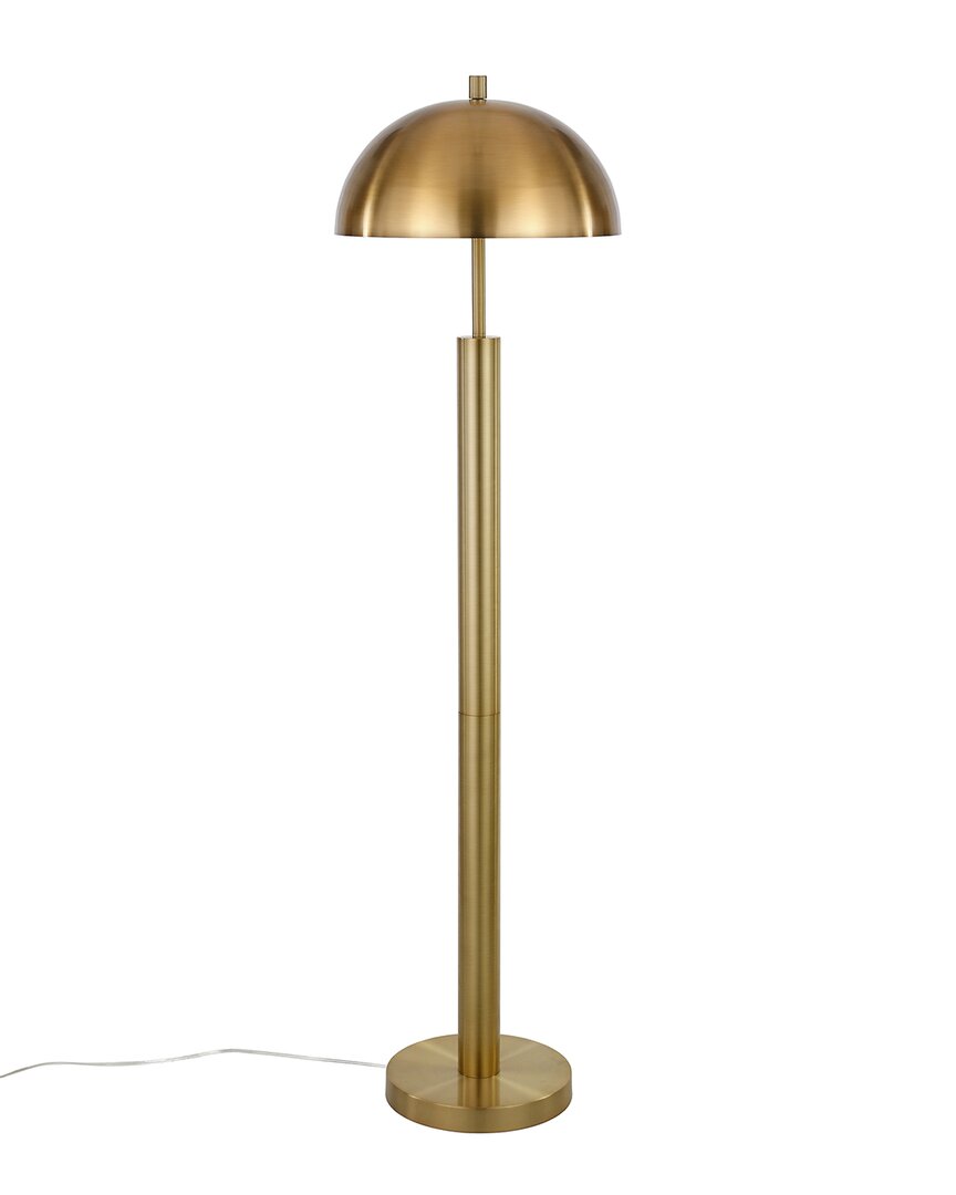 Shop Abraham + Ivy York Brass Finish Floor Lamp In Gold