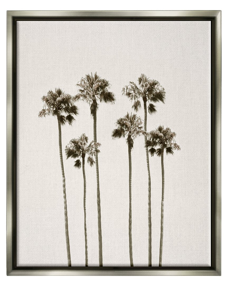 Stupell Tall Palm Trees Looming Framed Floater Canvas Wall Art By Natalie Carpentieri