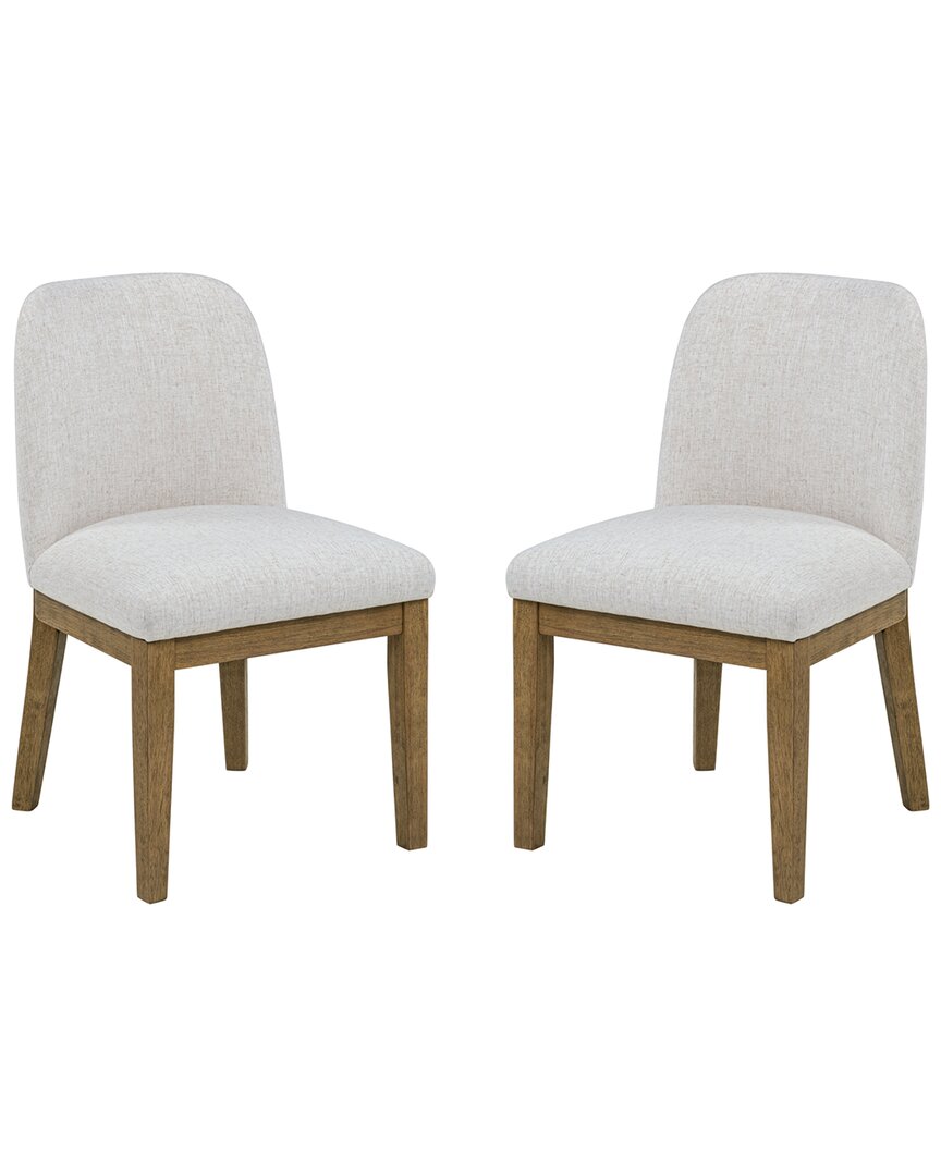 Linon Set Of 2 Tucker Upholstered Side Chair