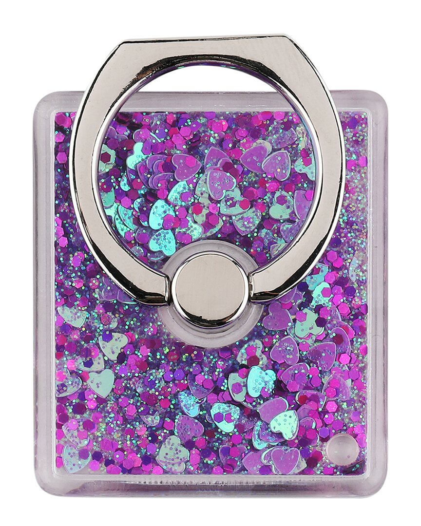 Lax Gadgets Glitter Purple Ring Holder Kick-stand