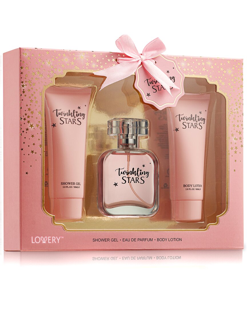 Lovery Twinkling Stars Home Spa Gift Set In Pink