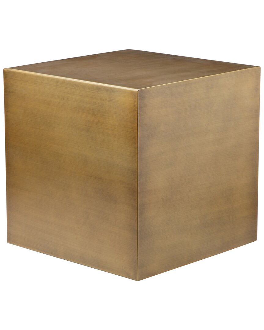 Shatana Home Spencer Large Side Table In Brass