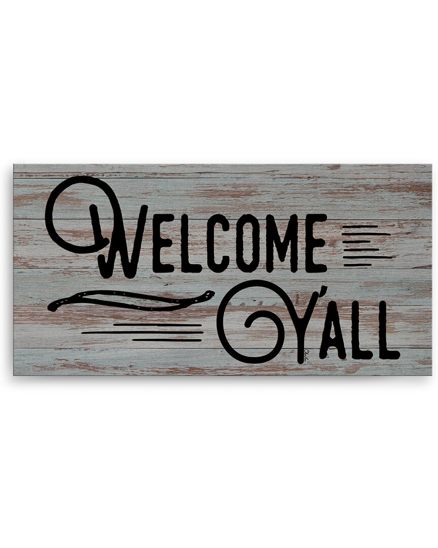 Ready2hangart Welcome Yall Wrapped Canvas Wall Art By Olivia Rose