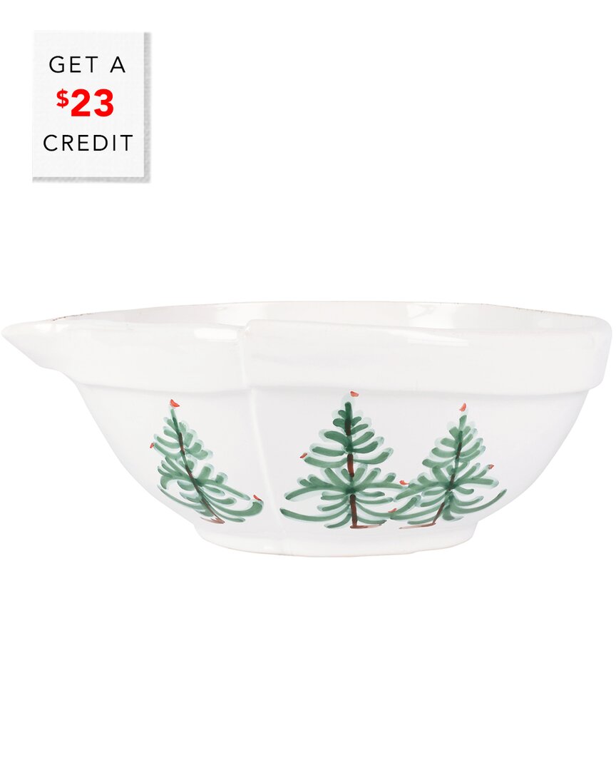 Vietri Lastra Holiday Large Mixing Bowl