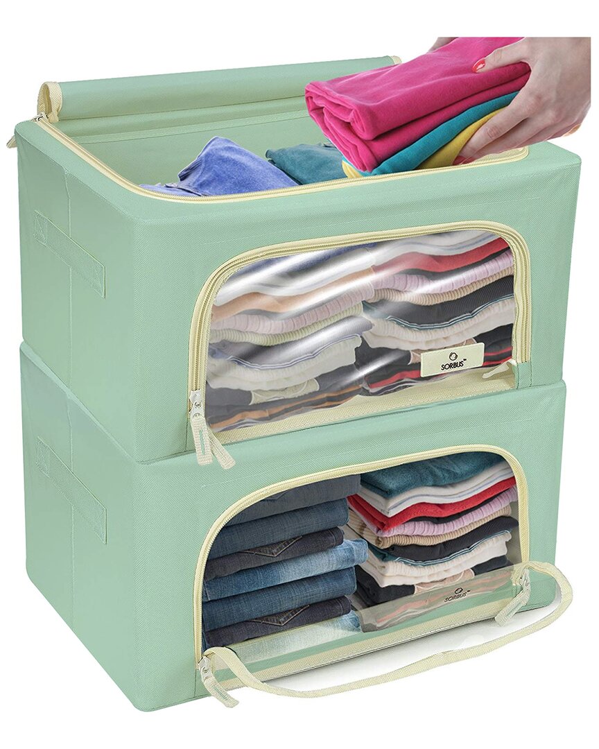 Sorbus 2pc Storage Box With Window In Nocolor