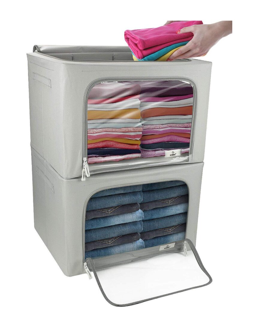 Sorbus 2pc Storage Box With Window