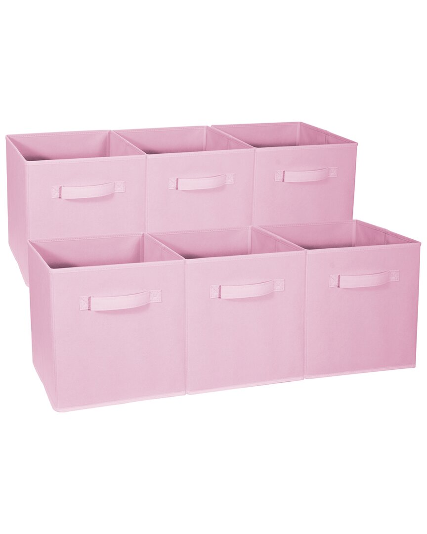 Sorbus Set Of 6 Foldable Storage Cube Basket Bin In Nocolor