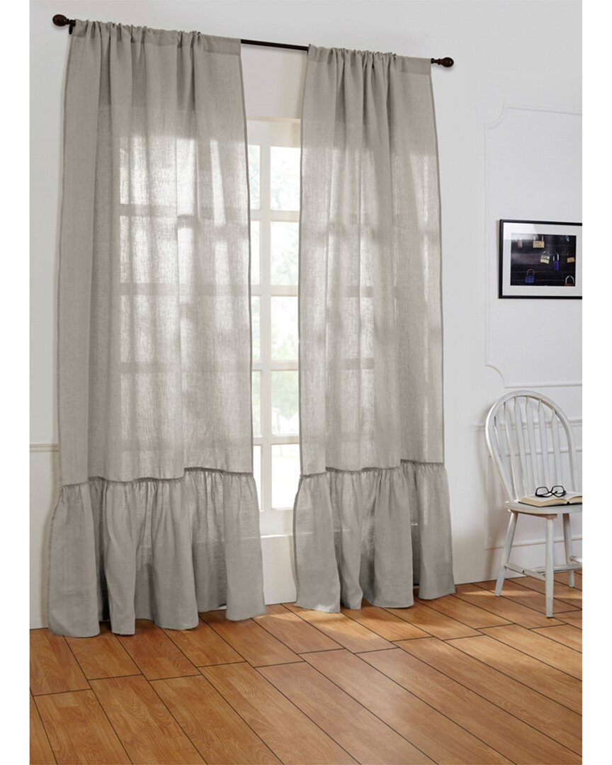 Amity Home Caprice Curtain Panels In Silver