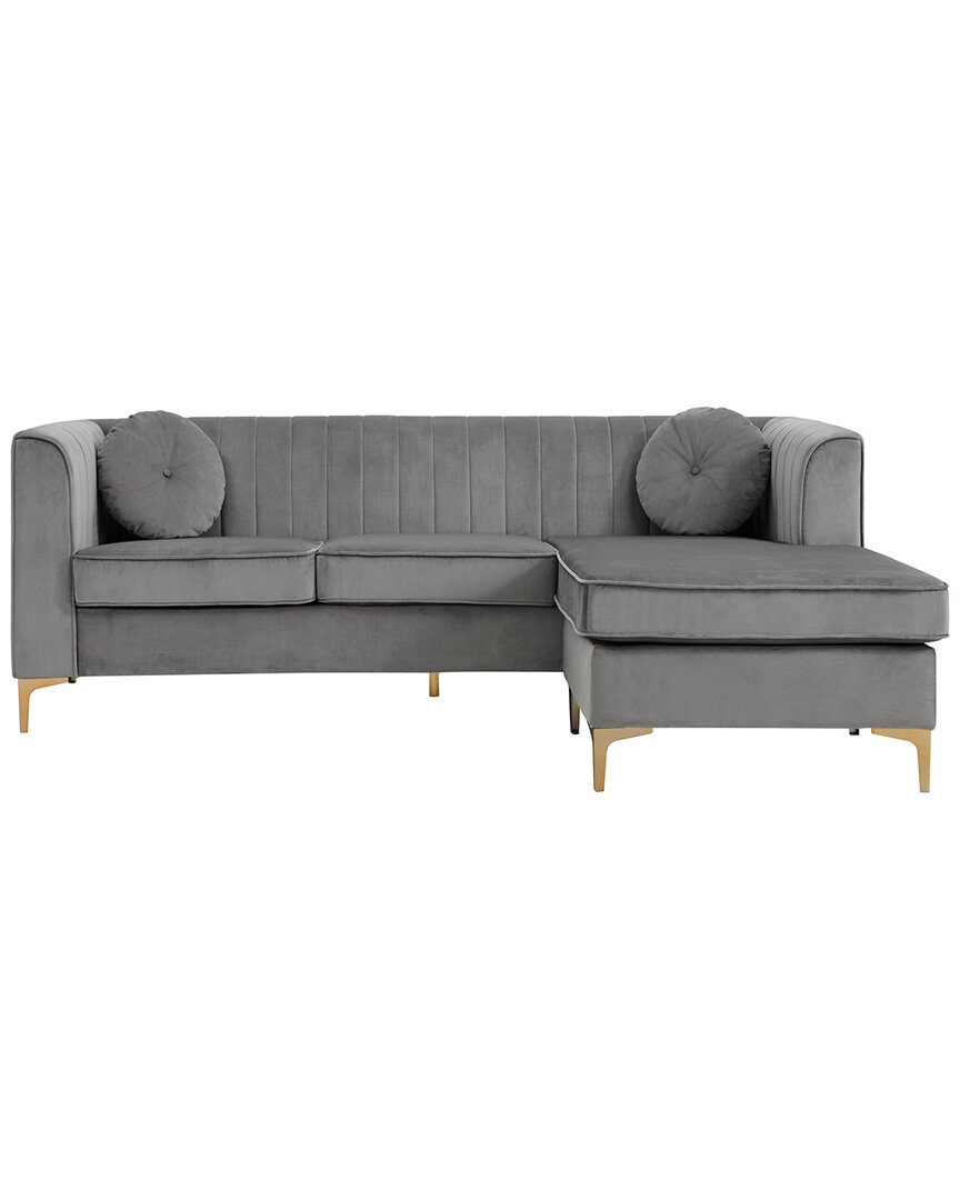 Chic Home Brasilia Modular Sectional Sofa In Grey