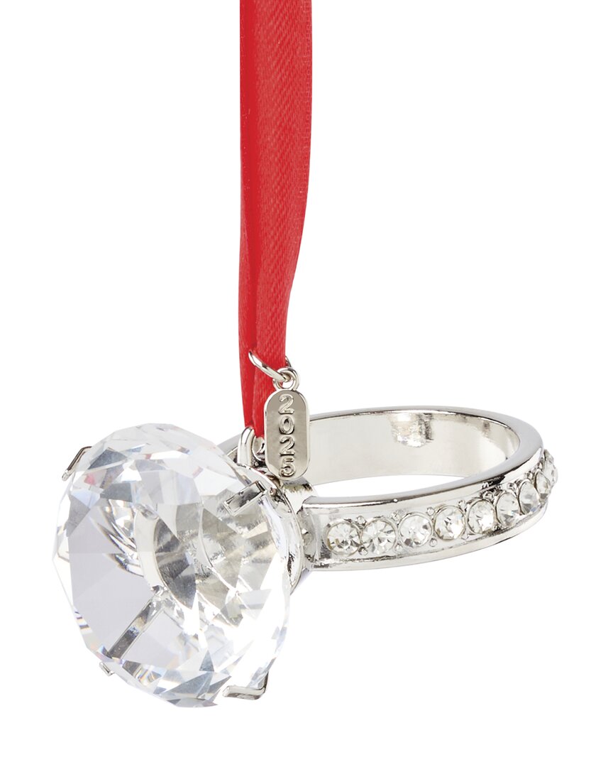Lenox 2025 Engagement Ring Metal Ornament In Metallic