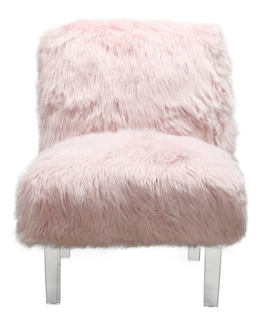 Chic Home Fabio Accent Chair In Pink