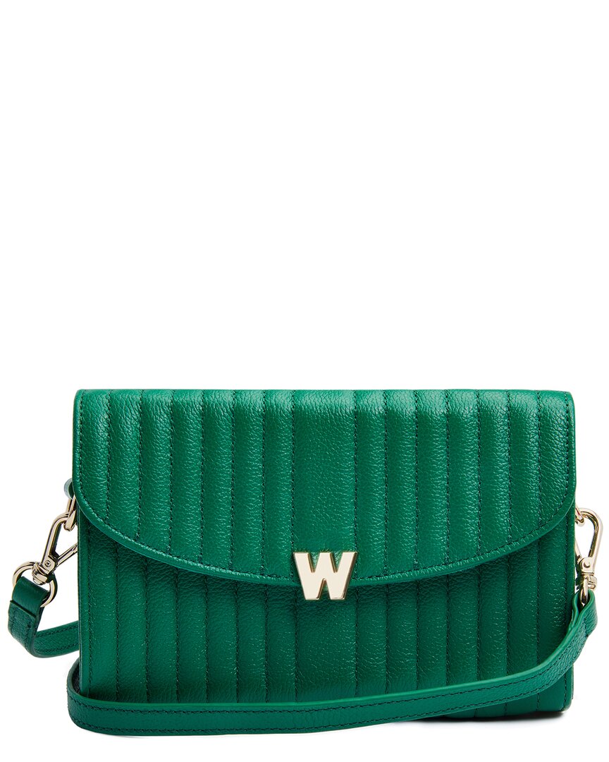 Wolf 1834 Mimi Crossbody Bag With Strap In Green