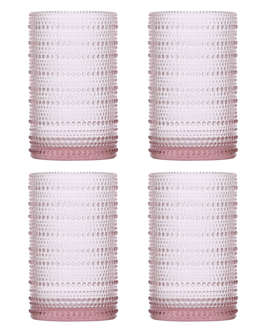 Fortessa Jupiter 4pc Old Fashioned Glasses In Pink
