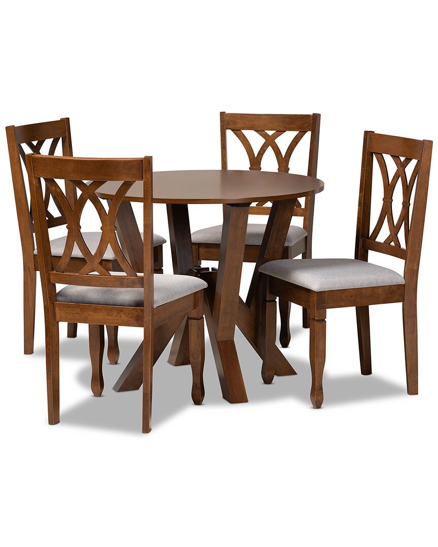 Baxton Studio Irene5pc Dining Set In Grey