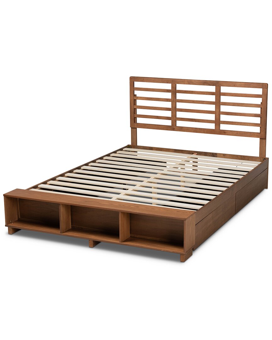 Baxton Studio Milana 4-drawer Queen Platform Storage Bed In Grey