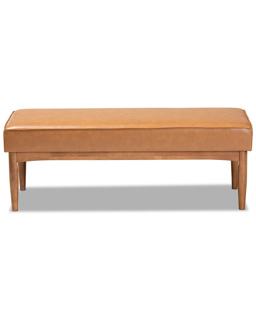 Baxton Studio Arvid Dining Bench In Tan