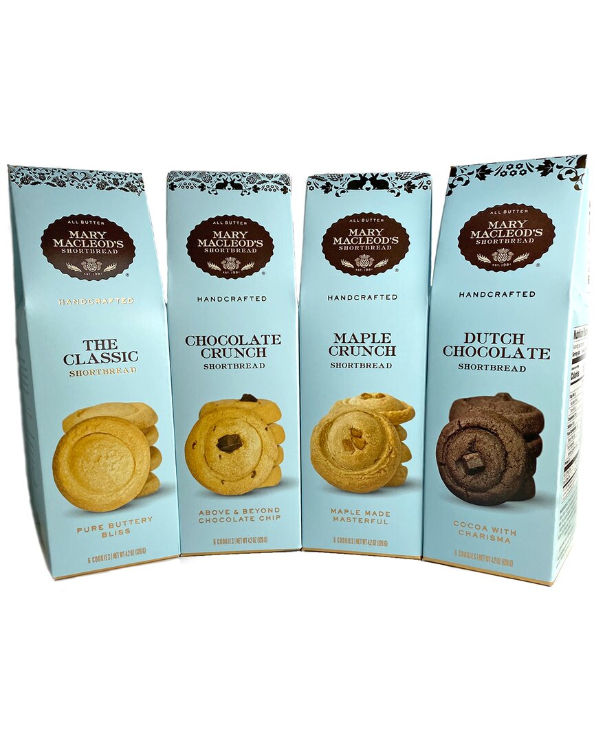 Mary Macleod's Shortbread Discontinued  Peaked Box Of Gluten-free Shortbread In Blue