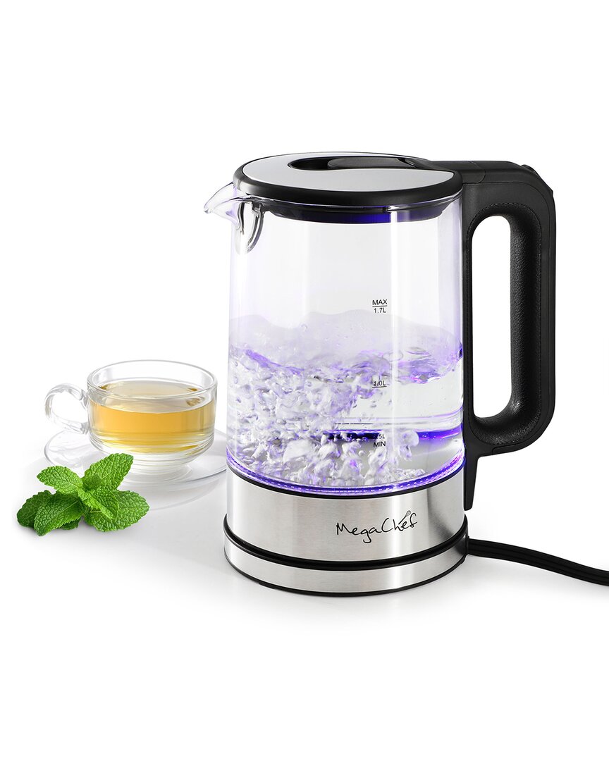 Megachef 1.7 Liter Glass Electric Tea Kettle