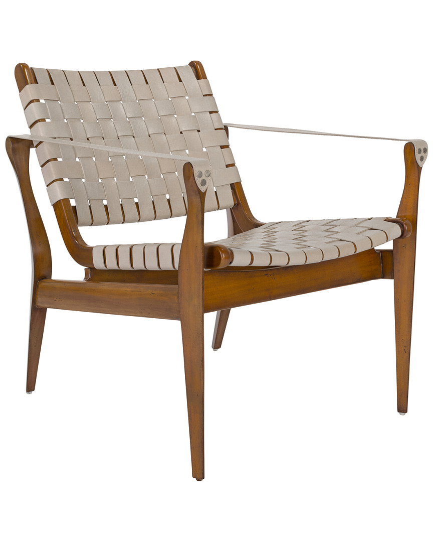 Safavieh Couture Dilan Leather Safari Chair