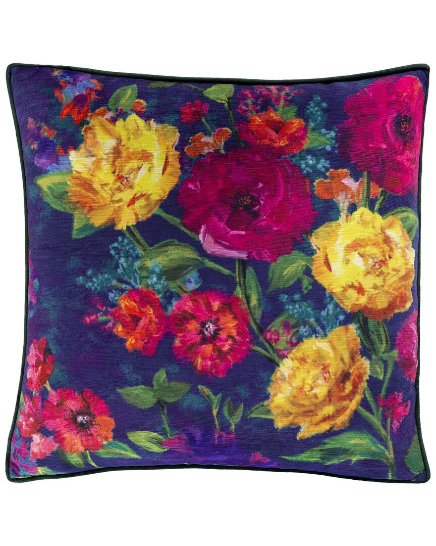 Surya Posy Down Pillow In Blue