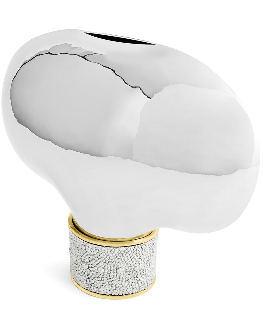 Michael Aram Shagreen Medium Vase In Silver