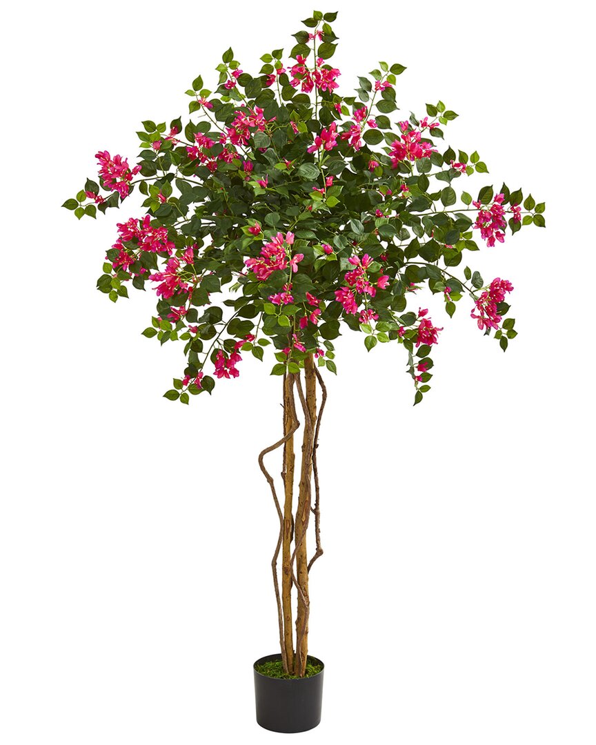 Shop Nearly Natural 5.5ft Bougainvillea Artificial Tree In Pink