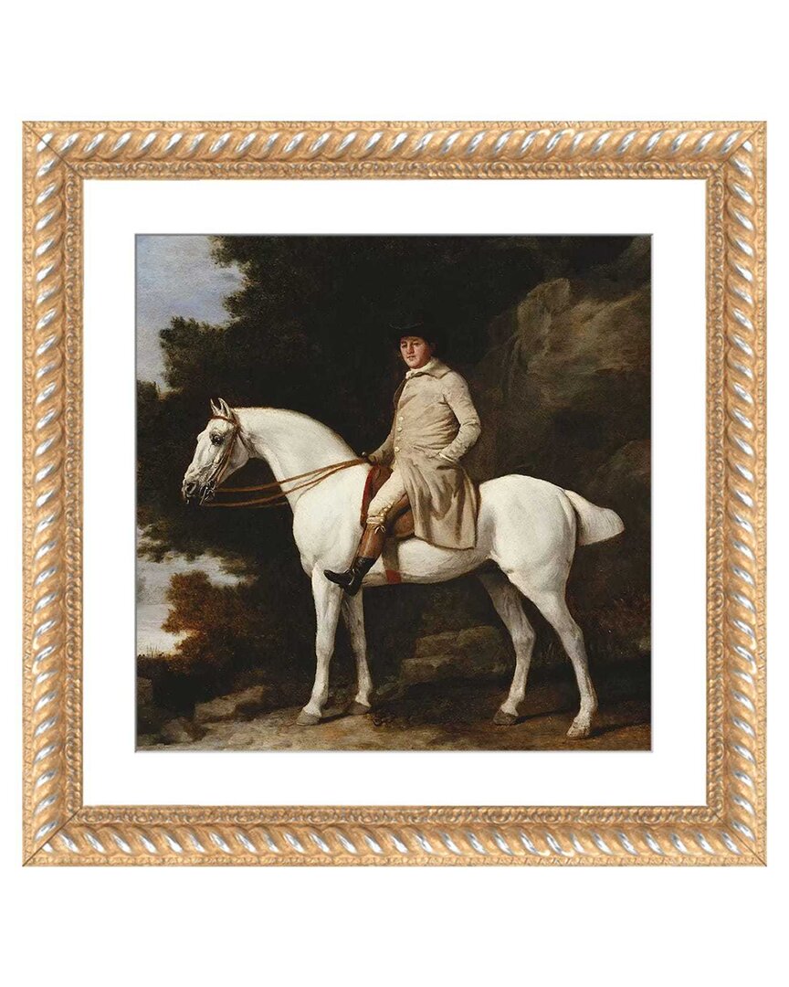 Shop Icanvas A Gentleman On A Grey Horse In A Rocky Wooded Landscape, 1781 By George Stubbs Wall Art
