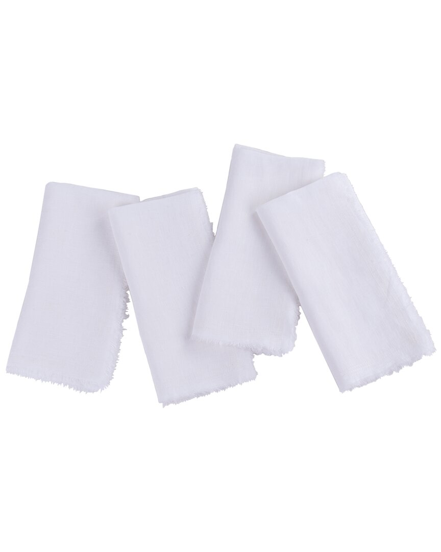 Amity Home Set Of 4 Brisbane Linen Dinner Napkins