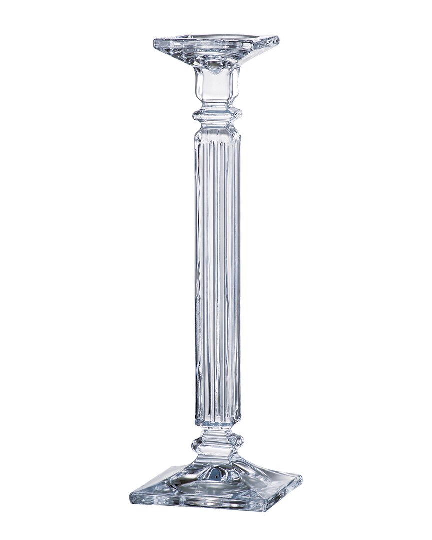 Barski Crystalline 16in Candlestick In Transparent