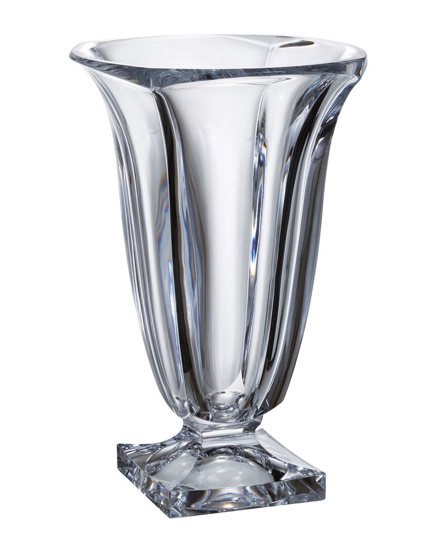 Barski Crystalline 13in Vase In Transparent