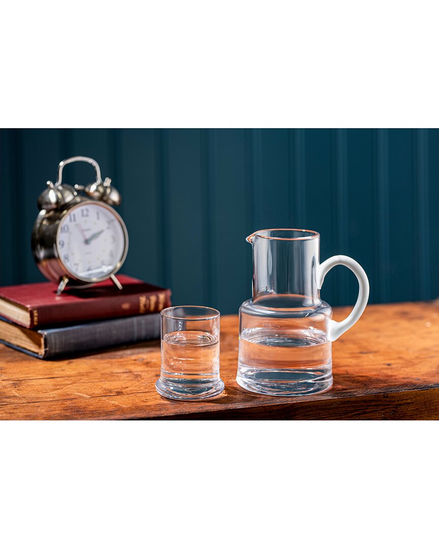 Barski 2pc Glass Water Carafe Set In Transparent