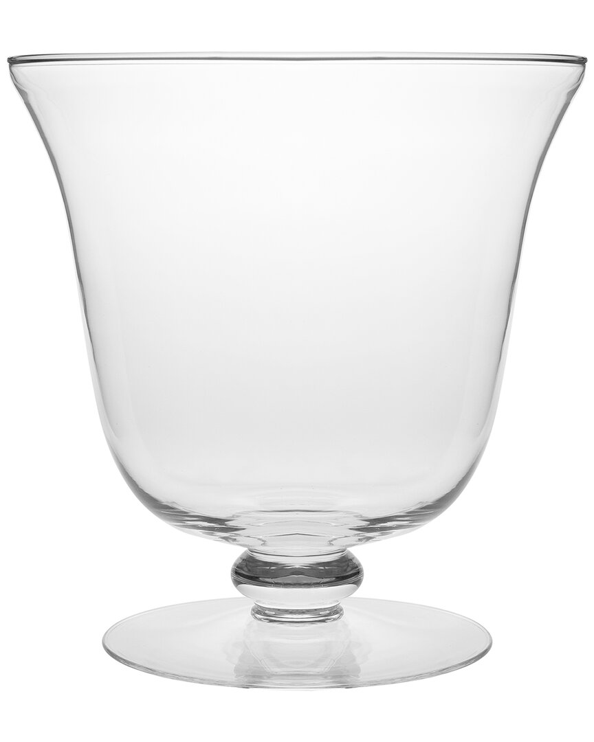 Barski Thick Glass Footed Centerpiece Bowl In Transparent