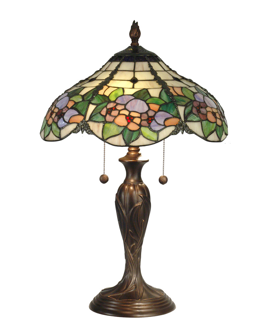 Dale Tiffany Chicago Table Lamp In Multi