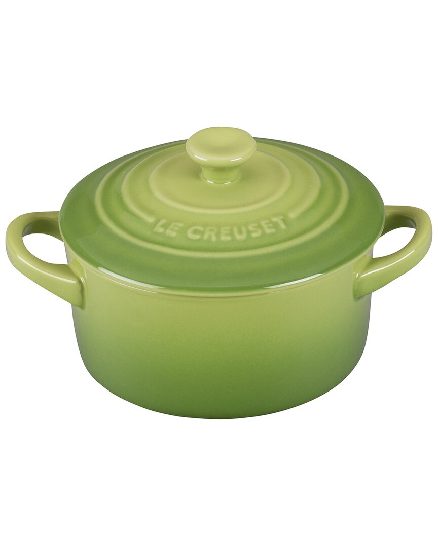 Le Creuset Mini Round Cocotte In Green