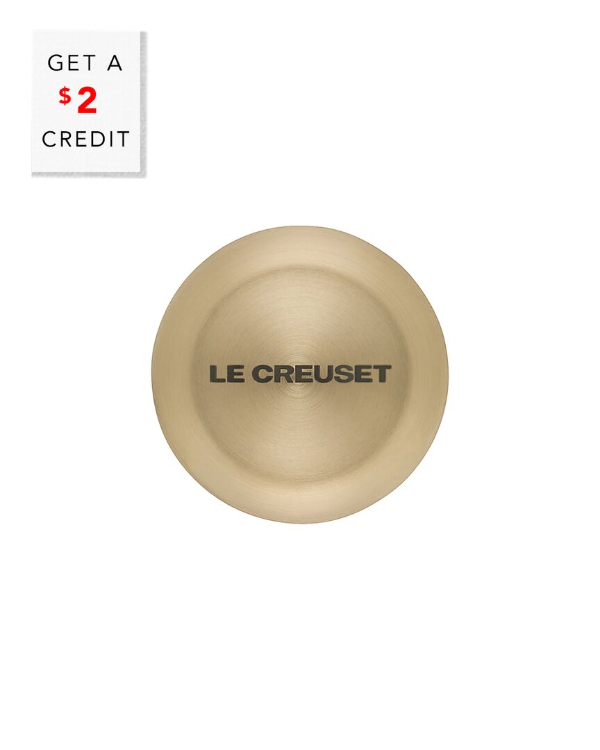 Le Creuset Small Signature Light Gold Knob With $2 Credit In Neutral