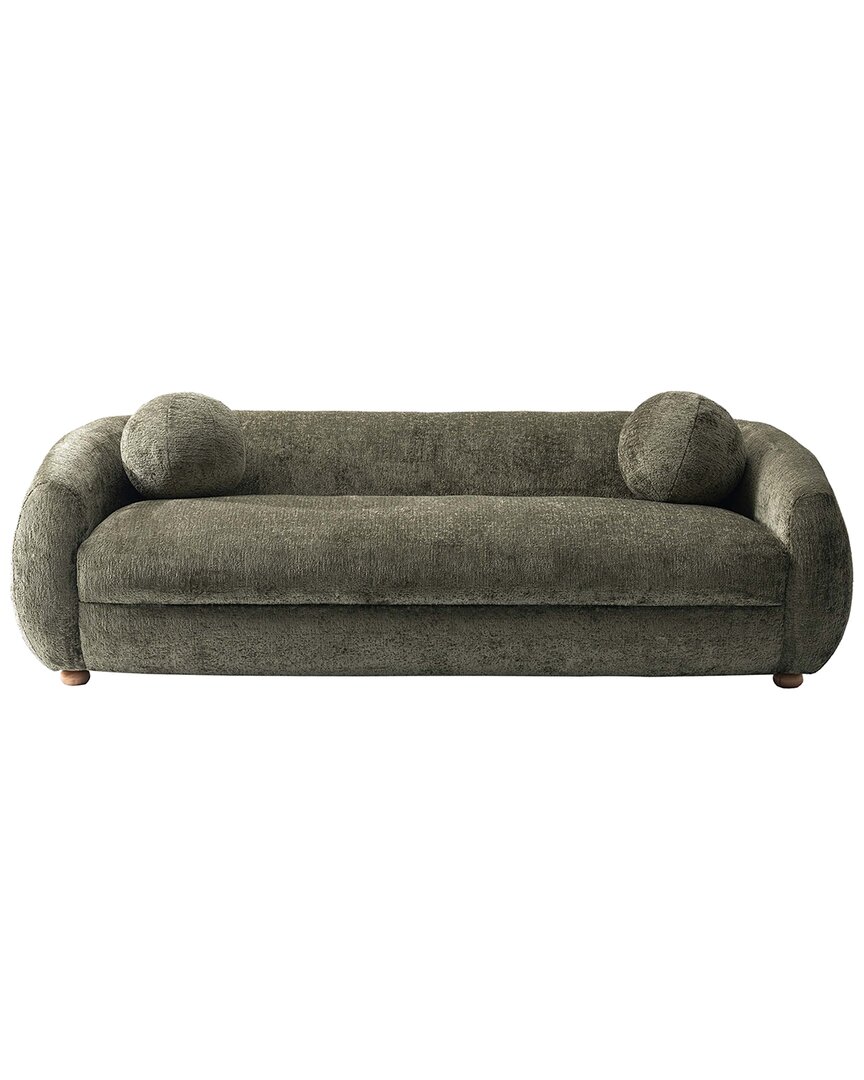 Manhattan Comfort Modern Tribeca Chenille 85.8 So In Green