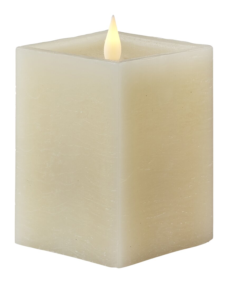 Shop Seasonal Llc Classic Motion Flameless Square Candle In White