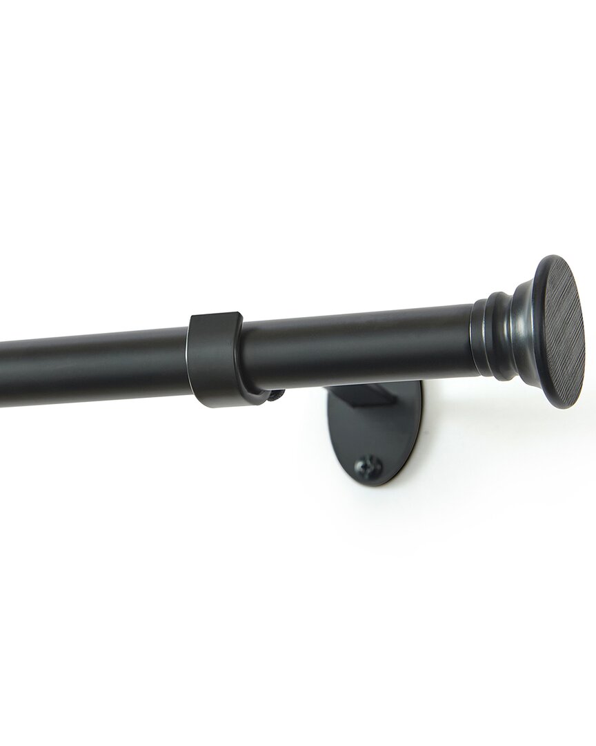 Threadmade Shaker Curtain Rod In Black