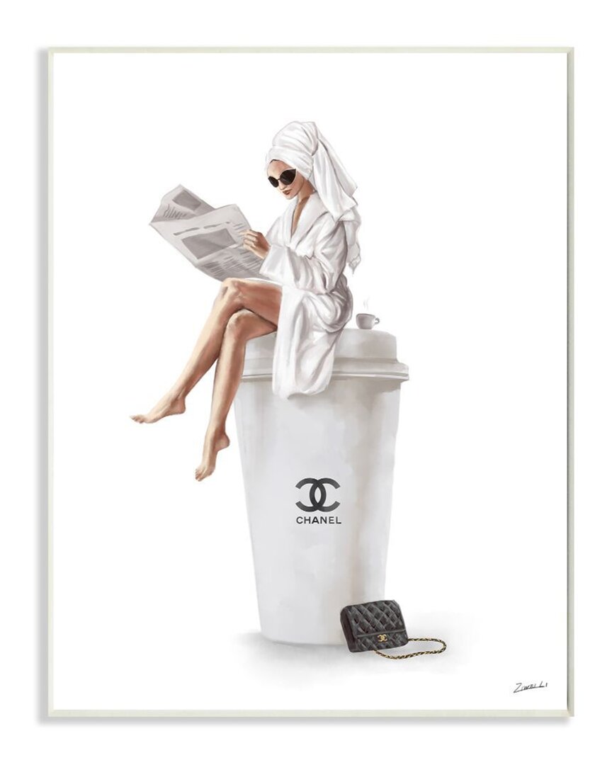 Stupell Chanel Coffee Wall Art In White