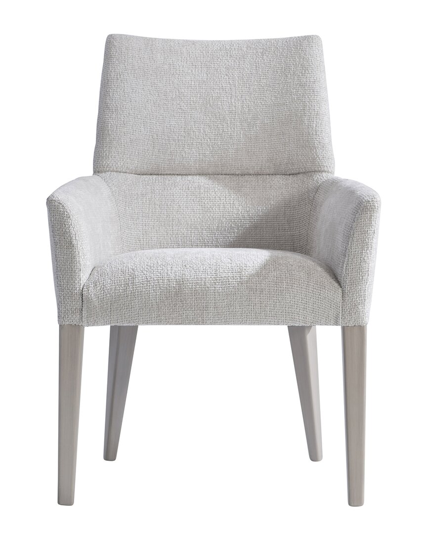 Bernhardt Stratum Arm Chair With Curved Arms & Back In Gray
