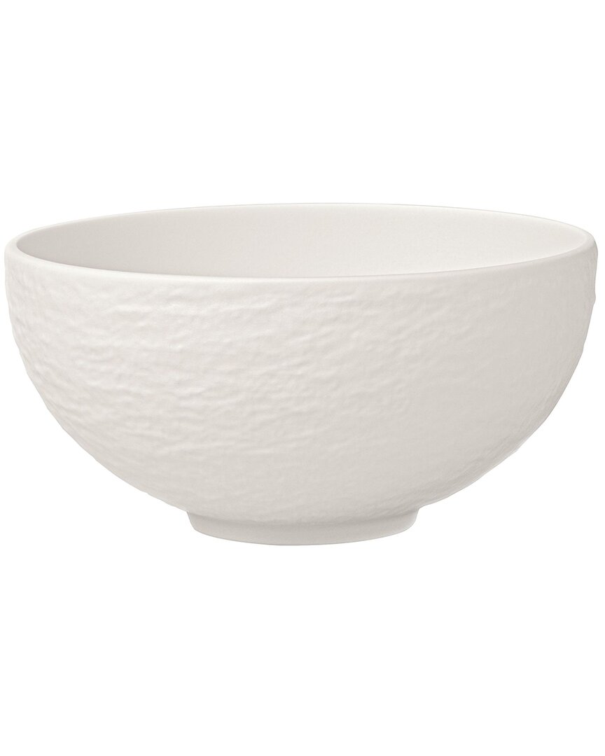 Villeroy & Boch Manufacture Rock Blanc Medium Rice Bowl In White