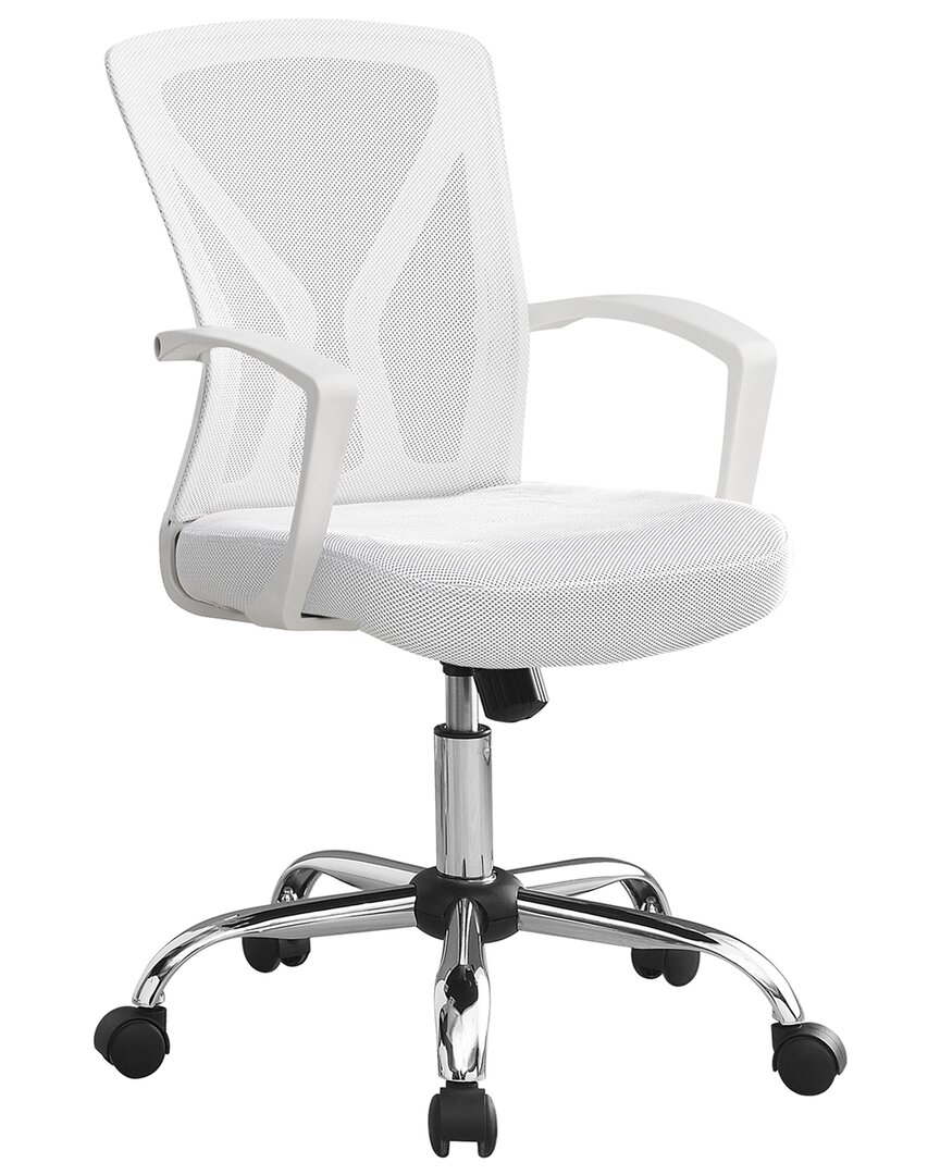 Monarch Specialties Office Chair - Mid-back In White