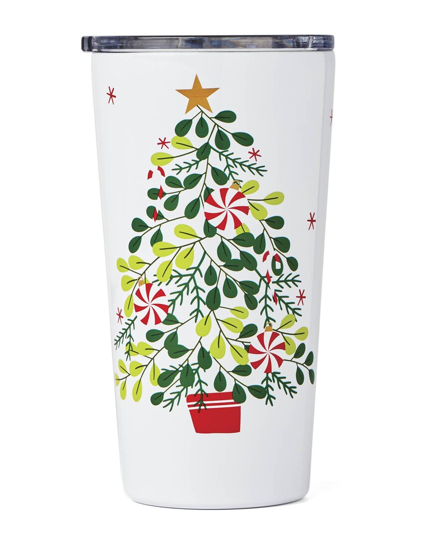 Cambridge 20oz Insulated Peppermint Tree Highball Tumbler In White