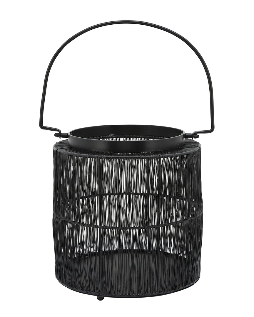Sagebrook Home Metal 10.25in Wire Lantern In Black