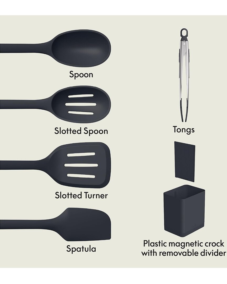 Bella 6pc Modular Kitchen Tool Set In Black
