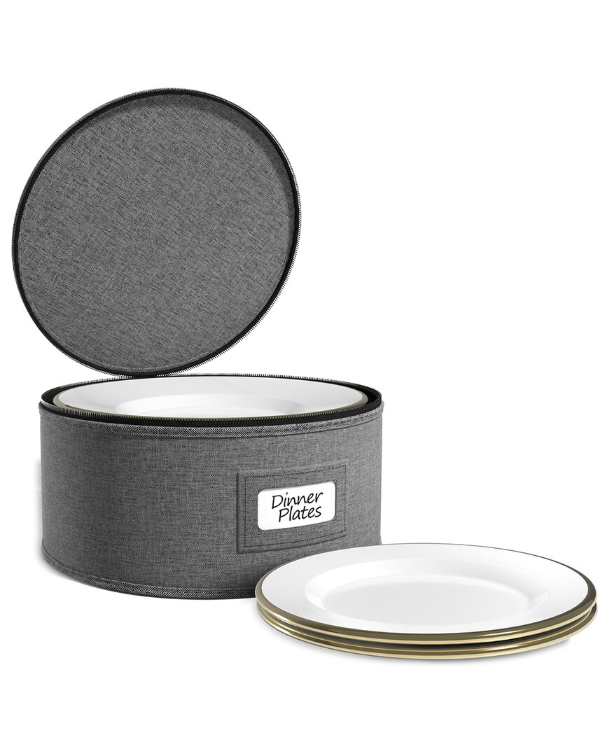 Sorbus China Storage Dinnerware Organizer In Gray